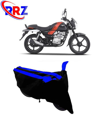 RRZ Waterproof Two Wheeler Cover for Bajaj(V12, Black, Blue)