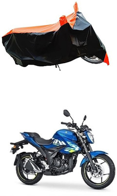 VESMEI Two Wheeler Cover for Suzuki(Gixxer 250, Orange)