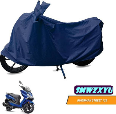 smwzxyu Waterproof Two Wheeler Cover for Suzuki(Burgman Street 125, Blue)