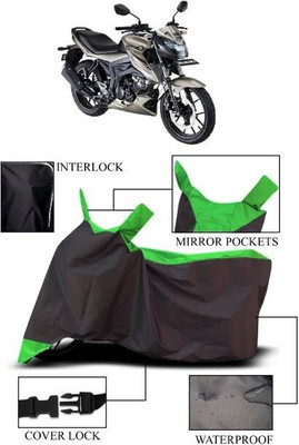 DeepShakshi AUTOMOTIVE Waterproof Two Wheeler Cover for Suzuki(Bandit, Green, Black)