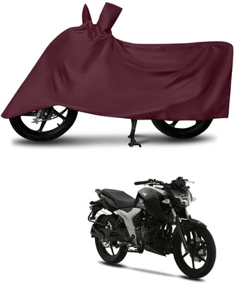 KEDIT Two Wheeler Cover for TVS(Apache RTR 160 4V, Maroon)