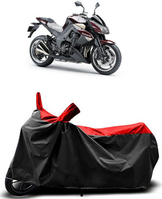 MMSSTAR Waterproof Two Wheeler Cover for Kawasaki(Vulcan S, Red, Black)