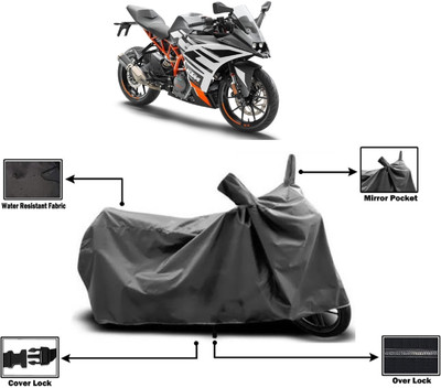 Amexride Two Wheeler Cover for KTM(RC 390 BS6, Grey)