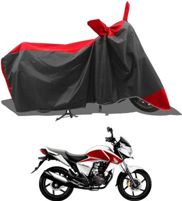 KEDIT Two Wheeler Cover for Honda(Red, Black)