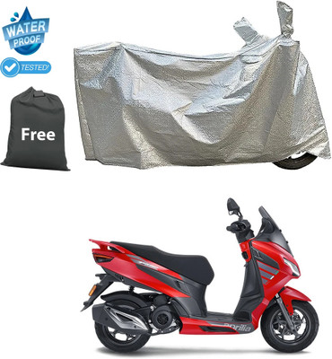 GOSHIV-car and bike accessories Two Wheeler Cover for Aprilia(SXR 160 BS6, Silver)