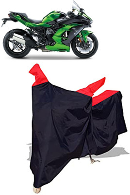 Amexride Two Wheeler Cover for Kawasaki(Ninja H2 SX, Black)