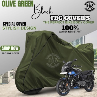 AUTOCAD Waterproof Two Wheeler Cover for Bajaj(Pulsar 220 DTS-i, Green)