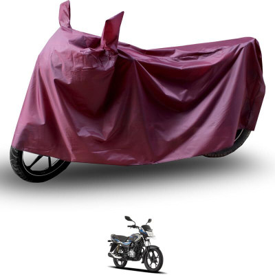 KEDIT Two Wheeler Cover for Bajaj(Platina, Maroon)