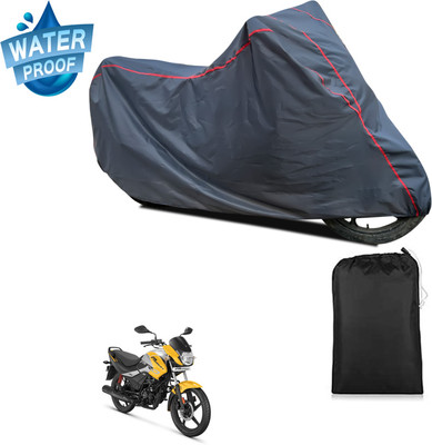 PAGORA Waterproof Two Wheeler Cover for Hero(Passion, Grey)