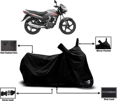 KEDIT Two Wheeler Cover for TVS(Sport ES, Black)
