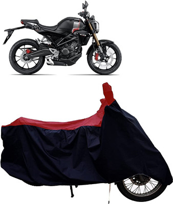 KEDIT Two Wheeler Cover for Honda(CB, Red, Black)