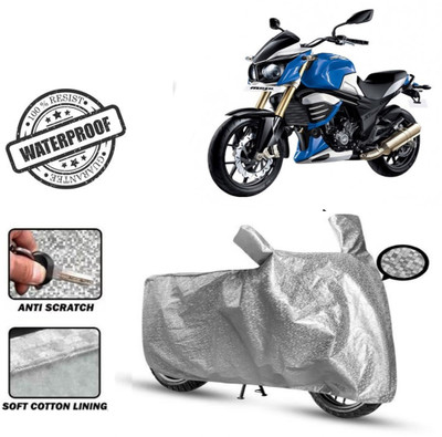 Autoinnovation Waterproof Two Wheeler Cover for Mahindra(Mojo UT 300, Silver)