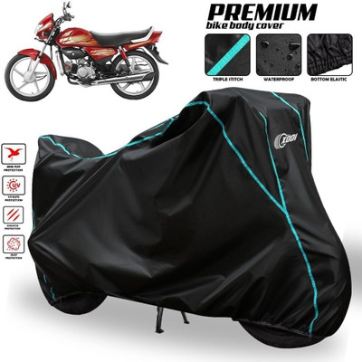 AutoGalaxy Waterproof Two Wheeler Cover for Hero(CD deluxe, Black, Blue, Multicolor)