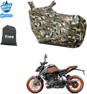 CODOKI Waterproof Two Wheeler Cover for KTM(200 Duke BS6, Yellow)