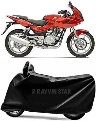 R Rayvin Star Two Wheeler Cover for Bajaj(Pulsar 220 DTS-i, Black)