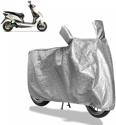Rhtdm Waterproof Two Wheeler Cover for Evolet(Derby, Silver)