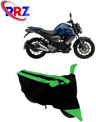 RRZ Waterproof Two Wheeler Cover for Yamaha(FZ-S FI, Black, Green)