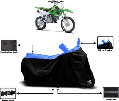 Amexride Two Wheeler Cover for Kawasaki(KLX 110, Multicolor)