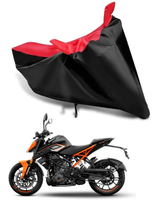 KEDIT Two Wheeler Cover for KTM(200 Duke, Red, Black)
