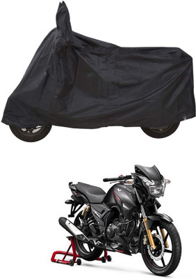 CODOKI Waterproof Two Wheeler Cover for TVS(Apache 150, Black)