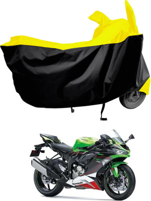 Amexride Two Wheeler Cover for Kawasaki(Ninja ZX-6R BS6, Multicolor)