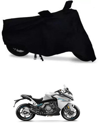 ENTIRELY ELITE Waterproof Two Wheeler Cover for CFMoto(650GT BS6, Black)
