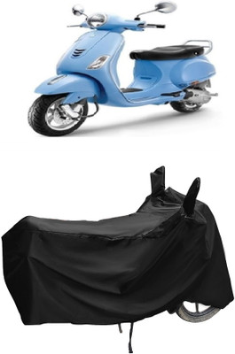 Autoprime Two Wheeler Cover for Piaggio(Vespa VXL, Black)
