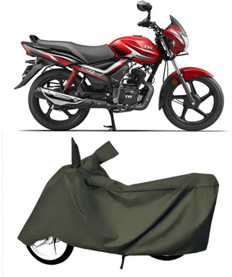 BbcMart Waterproof Two Wheeler Cover for TVS(Star City Plus, Green)