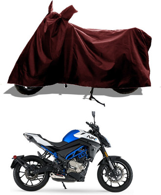 GROFATIK Two Wheeler Cover for CFMoto(300NK, Maroon)