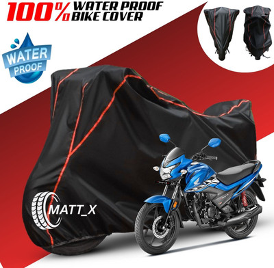 MATT_X Waterproof Two Wheeler Cover for Honda(Livo, Black, Blue)