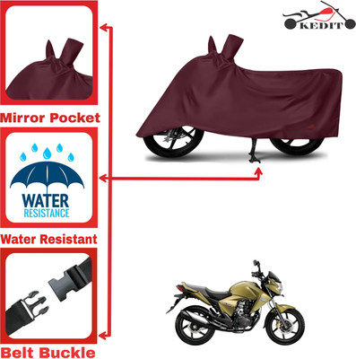 AASHTIK MART Two Wheeler Cover for Honda(Dazzler, Maroon)