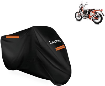 Juvdoxj Waterproof Two Wheeler Cover for Royal Enfield(Bullet Trials 350, Black)