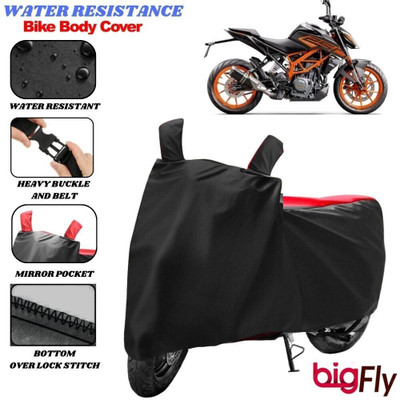 BigFly Two Wheeler Cover for KTM(250 Duke, Black, Red)