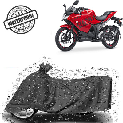 ROYAL AUTO MART Waterproof Two Wheeler Cover for Suzuki(Gixxer SF, Grey)