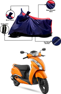 RAQTRO Waterproof Two Wheeler Cover for Honda(Activa 125, Red, Blue)