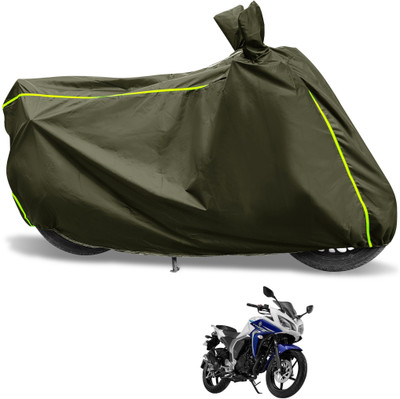 Euro Care Waterproof Two Wheeler Cover for Yamaha(Fazer, Green)