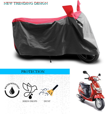 ANTHUB Waterproof Two Wheeler Cover for Mahindra(Duro 125, Grey, Red)