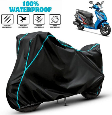 favy Waterproof Two Wheeler Cover for Hero(Maestro Edge, Black, Blue)