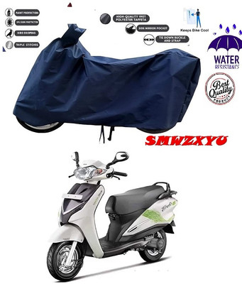 smwzxyu Waterproof Two Wheeler Cover for Hero(Duet, Blue)