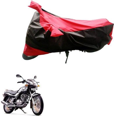 Mdstar Waterproof Two Wheeler Cover for TVS(Fiero F2, Black, Red)
