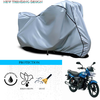 ANTHUB Waterproof Two Wheeler Cover for Bajaj(Platina 125, Silver)