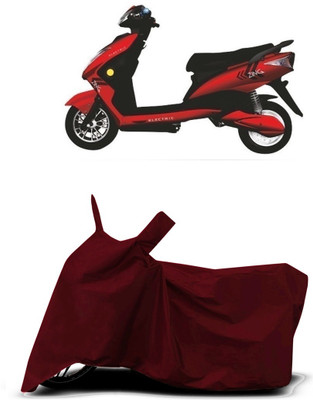 VESMEI Two Wheeler Cover for Kinetic(Zing, Red)