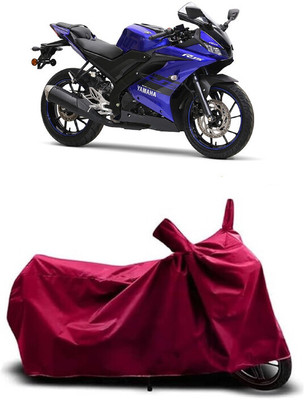 Coxtor Waterproof Two Wheeler Cover for Yamaha(YZF R15 BS6, Maroon)
