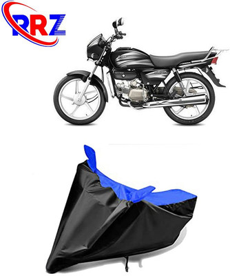 RRZ Waterproof Two Wheeler Cover for Hero(Splendor Pro, Black, Blue)