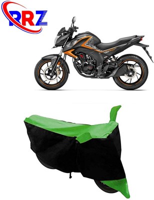 RRZ Waterproof Two Wheeler Cover for Honda(CB Hornet 160R, Black, Green)