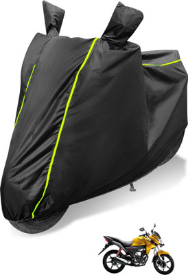 Auto Hub Waterproof Two Wheeler Cover for Honda(CB Twister, Black)