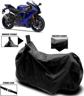 MMSSTAR Waterproof Two Wheeler Cover for Yamaha(YZF, Black)