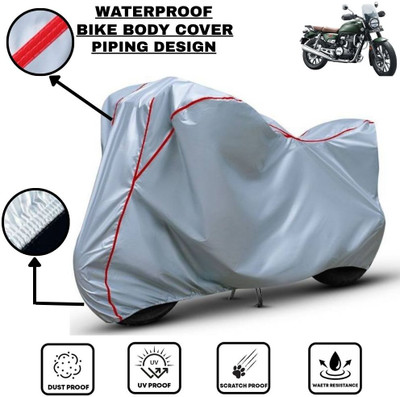 LE PRA Waterproof Two Wheeler Cover for Honda(CB350RS, Silver, Red)
