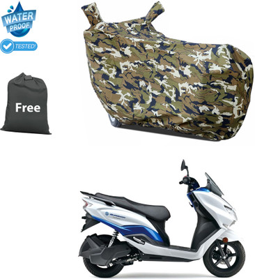 GOSHIV-car and bike accessories Waterproof Two Wheeler Cover for Suzuki(Burgman Electric, Yellow)