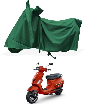 Tricway Two Wheeler Cover for Piaggio(Vespa SXL 125, Green)